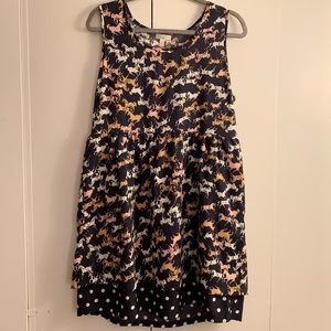 Madewell Horse and Polkadot Printed Minidress